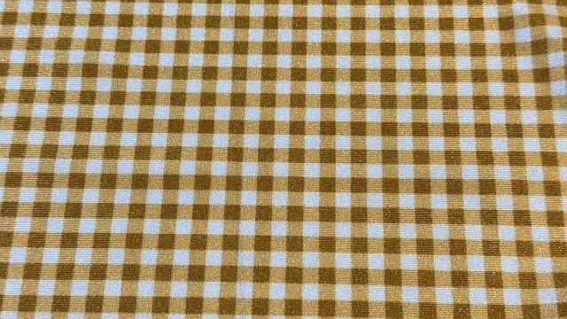 Gingham Check Athletic Gold
