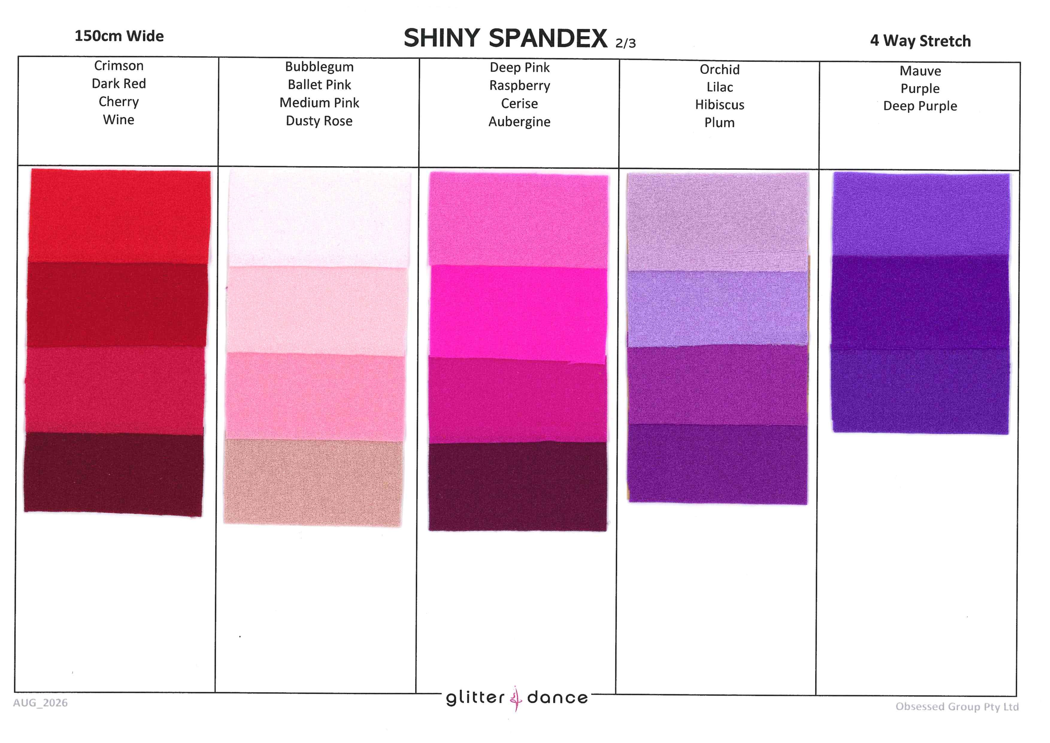 Shiny Spandex Chart