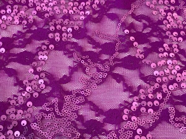 Ava Sequin Lace Magenta