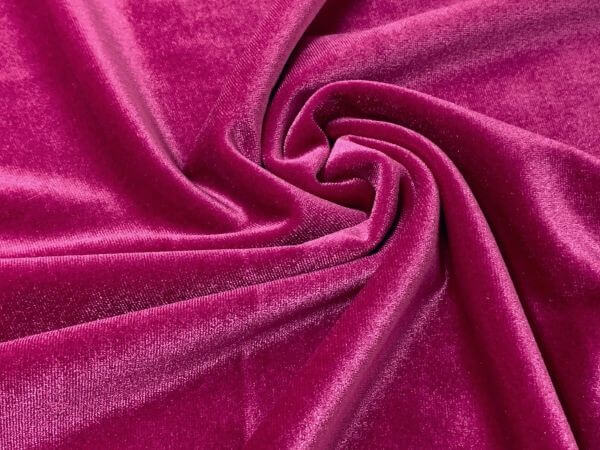 Stretch Velvet Raspberry