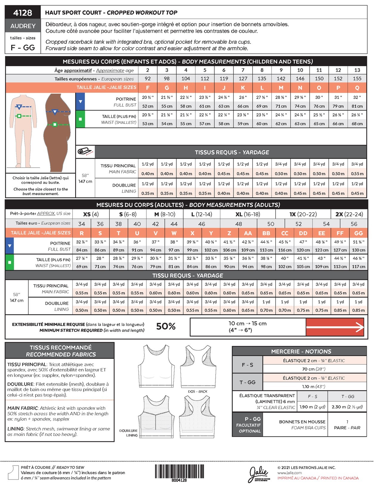 Jalie Pattern 4128