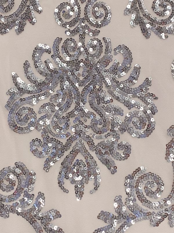 Elegance Sequin Mesh Nude