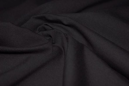 Black Heavy weight cotton spandex elastane lycra spandex fabric