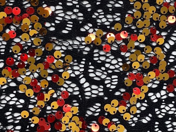 Tango Sequin Lace Red