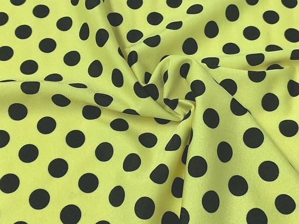 Dance Dots Spandex Lemon