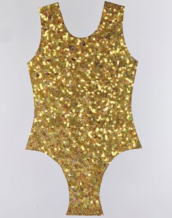Jazzy Sequin Spandex Gold