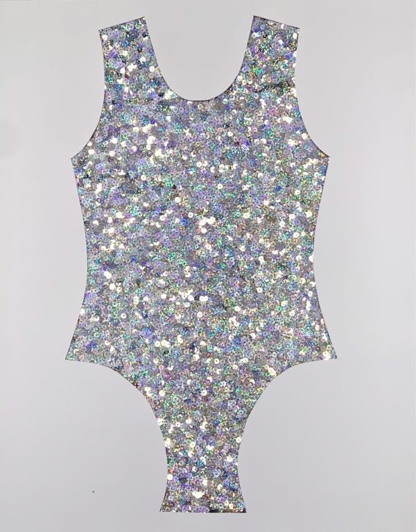 Jazzy Sequin Spandex Silver