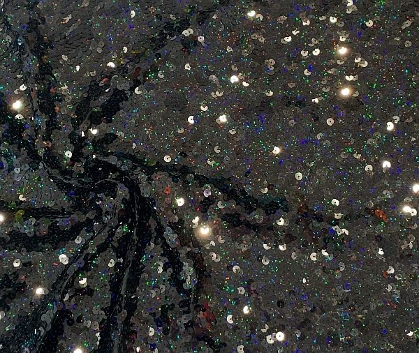 Jazzy Sequin Spandex Black