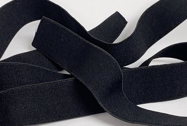 25mm Black Elastic