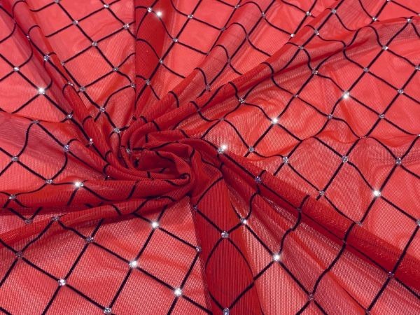 Diamond Mesh Red