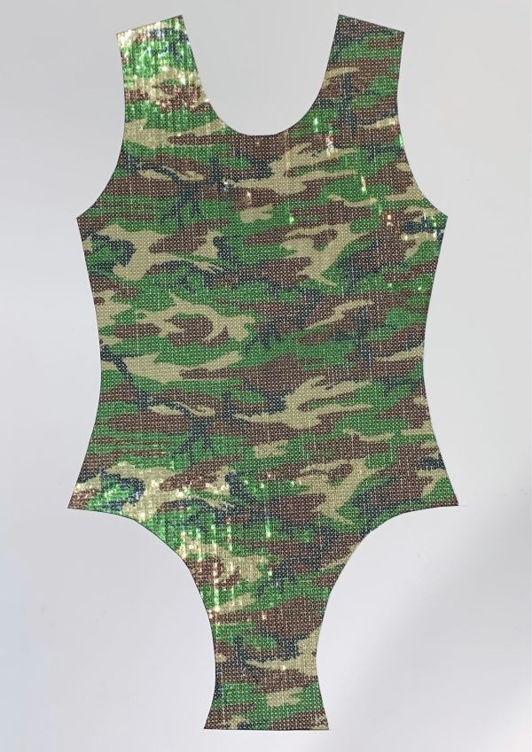 Camo Sequin Mesh