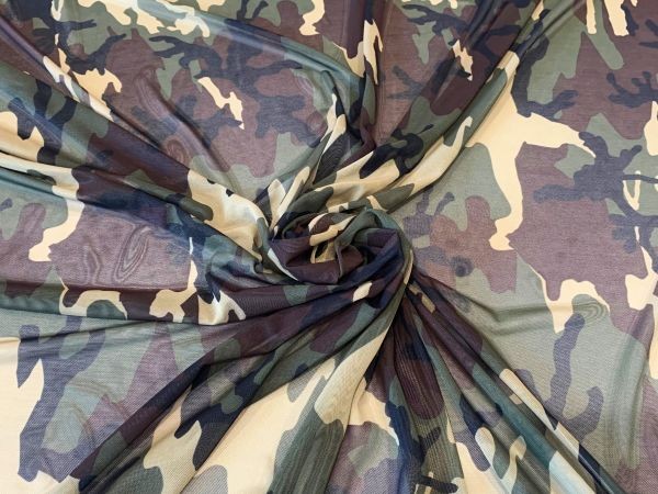 Camouflage Stretch Mesh