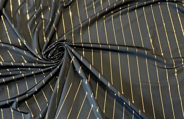 Pinstripe Spandex Gold