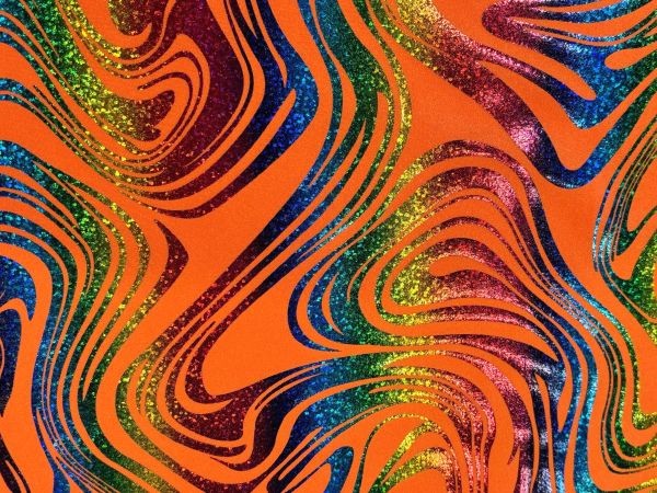 Swirly Foil Orange