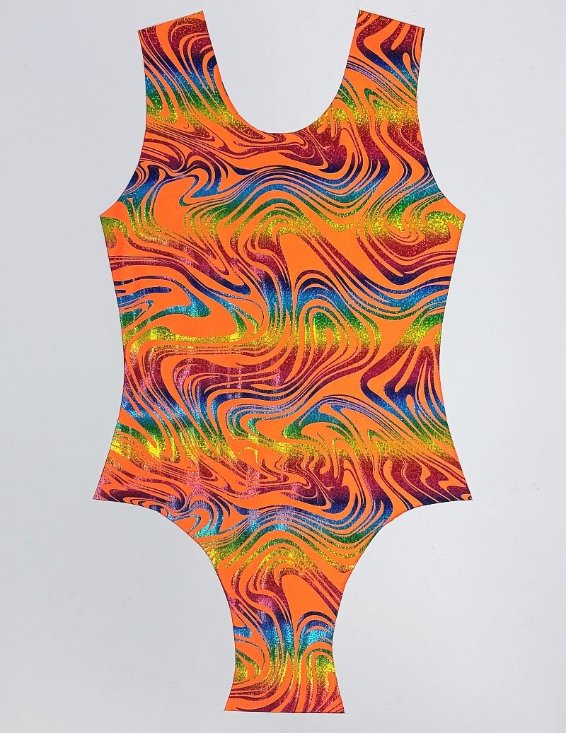 Swirly Foil Orange