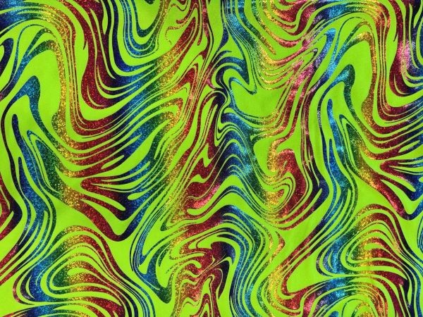 Swirly Foil Green