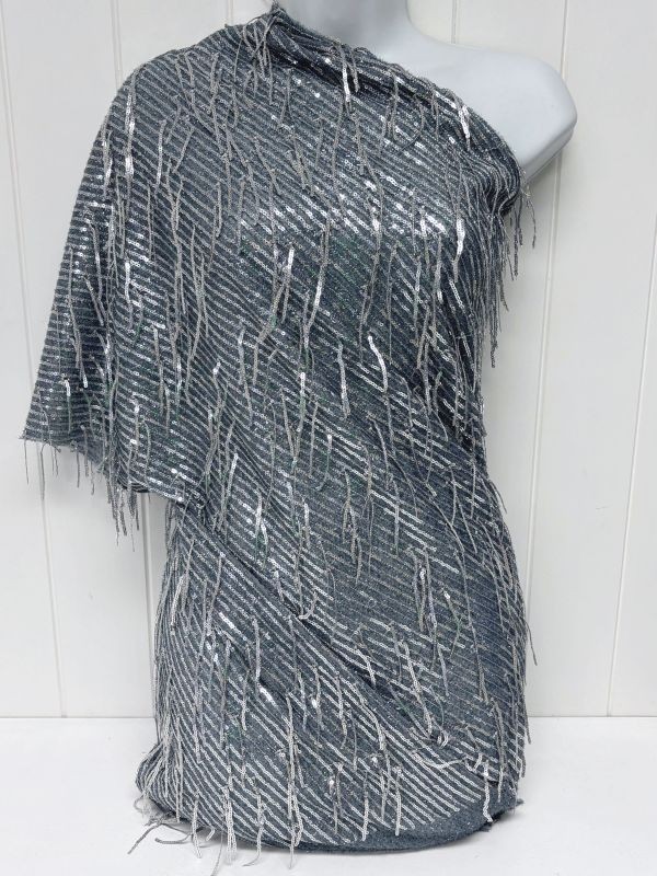 Shimmy Dangles Sequins Silver