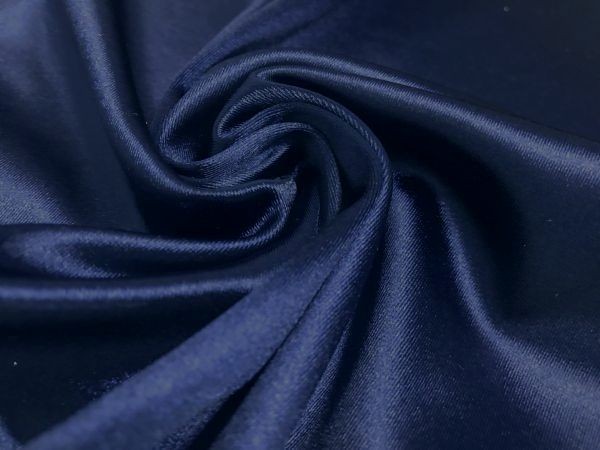 Stretch Satin Navy