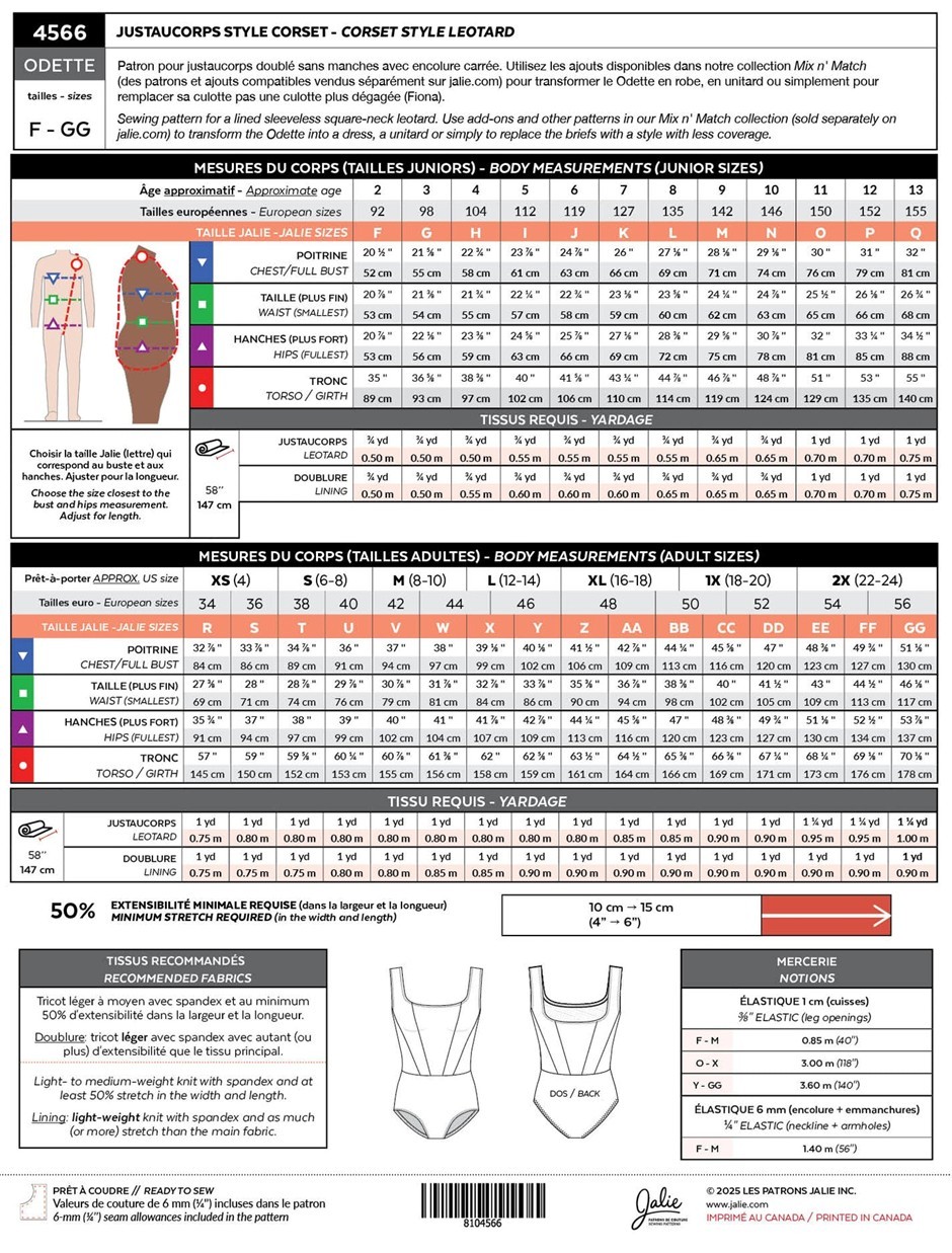 Jalie Pattern 4566