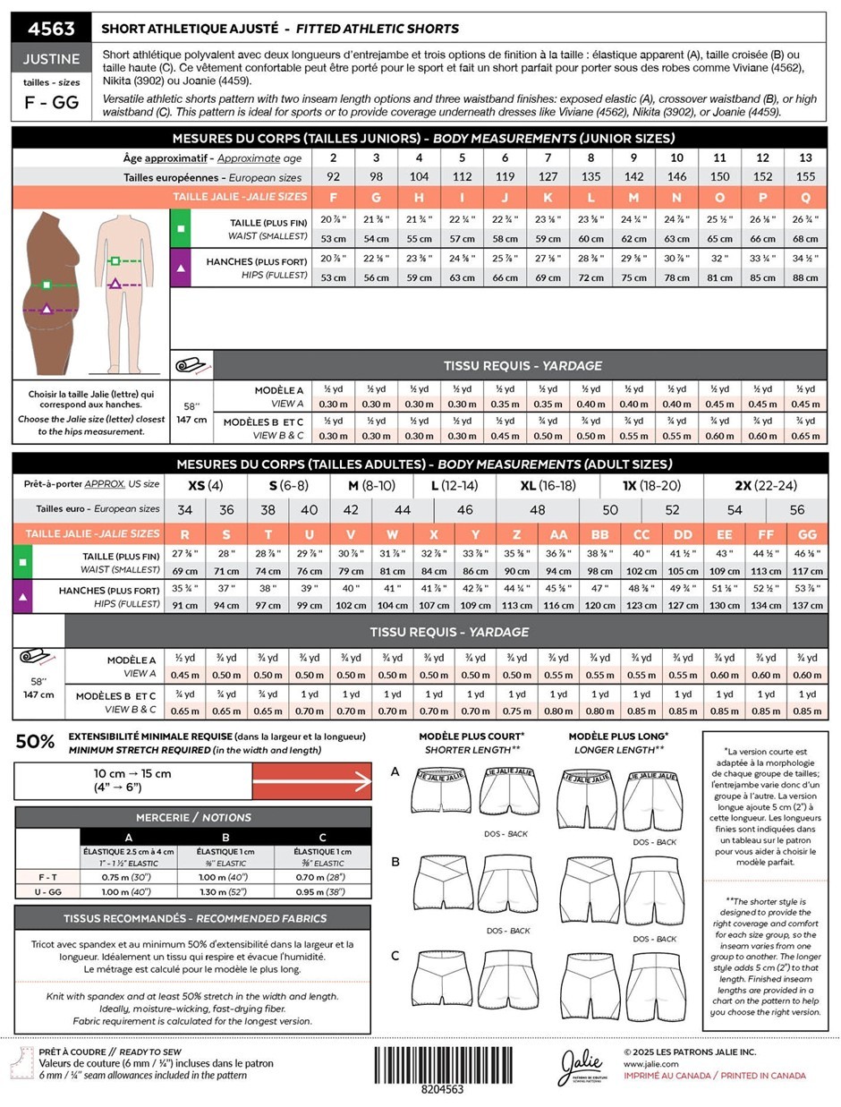 Jalie Pattern 4563