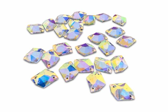 AB Glass Crystal Flat Back Tray