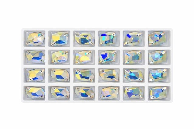 AB Glass Crystal Flat Back Tray