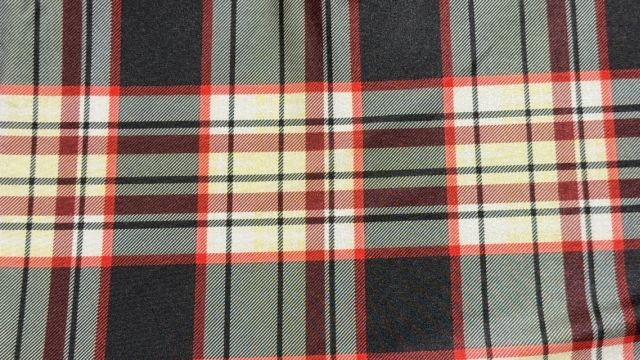 Tartan Cream Red Black