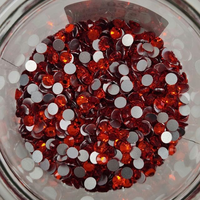 Bulk Flatback Glass Diamonte Orange