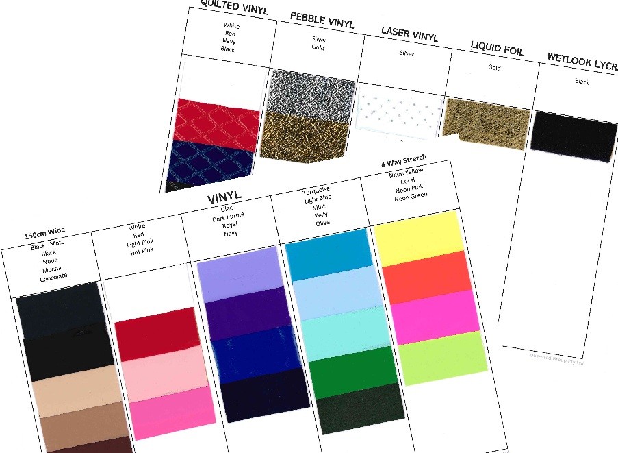 Vinyl Spandex Chart