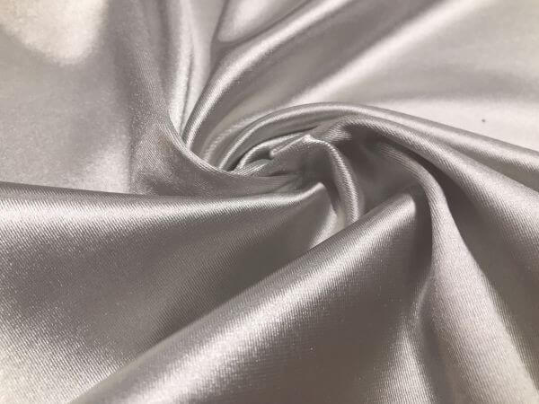 Stretch Satin Silver