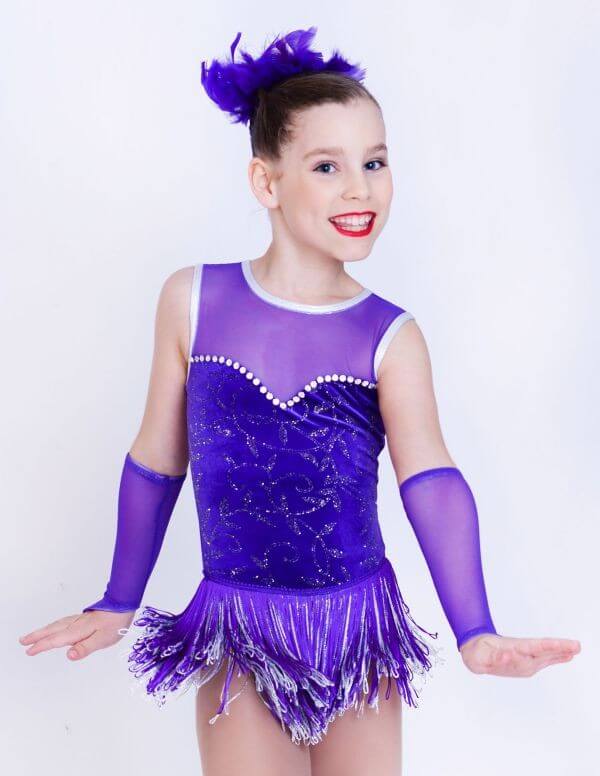 Ivy Glitter Velvet Purple