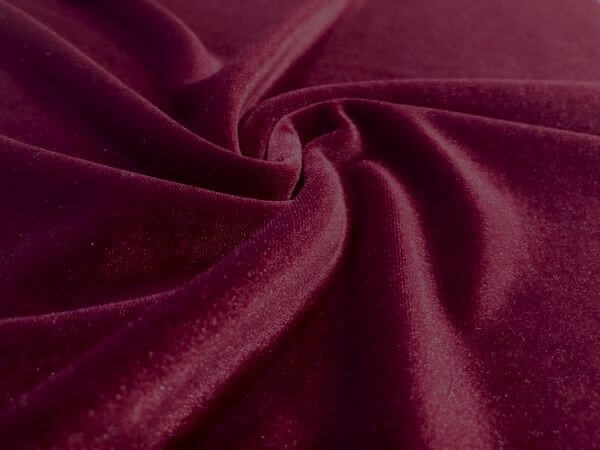 Stretch Velvet Bordeaux