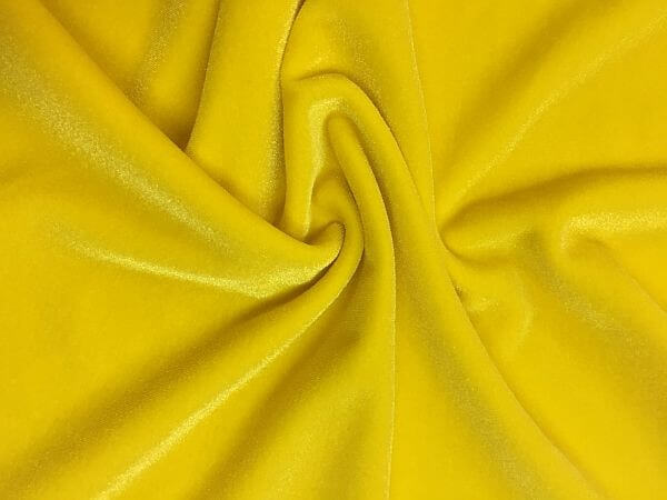 Stretch Velvet Yellow