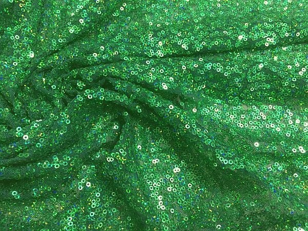 Glimmer Sequin Mesh Green