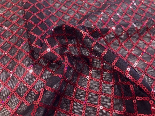 Nina Mesh Black Red