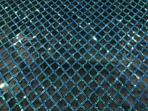 Nina Mesh Black Turquoise