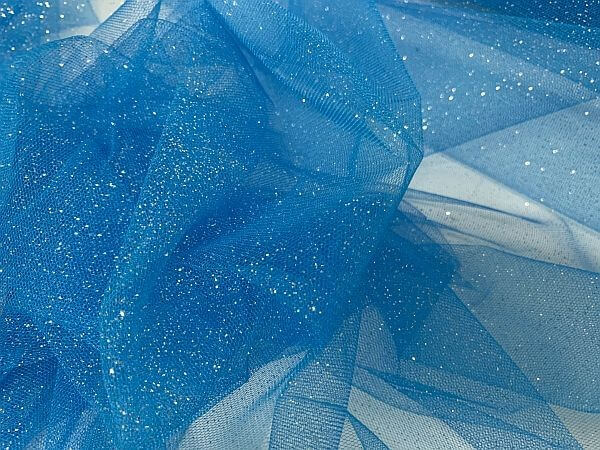 Glitter Tulle Aqua