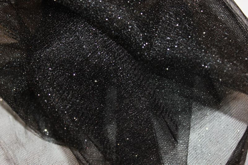 Glitter Tulle Black