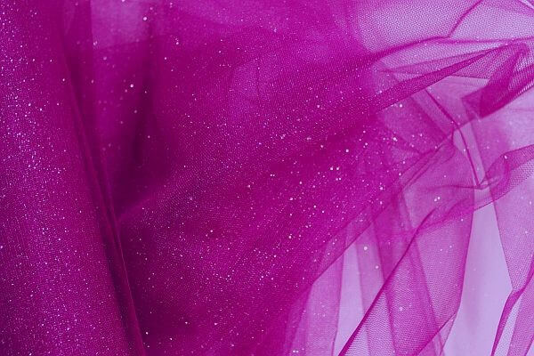 Glitter Tulle Cerise