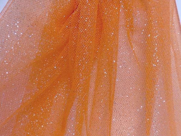 Glitter Tulle Orange