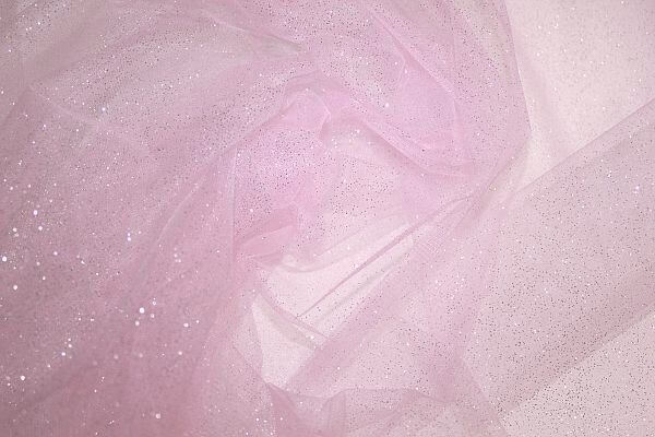 Glitter Tulle Pale Pink