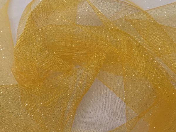 Glitter Tulle Yellow