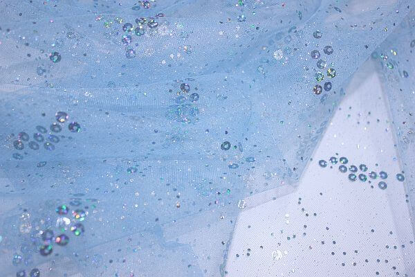 Sequin Tulle Light Blue