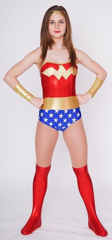 Royal White Stars Spandex