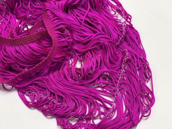 Stretch Fringing Cerise