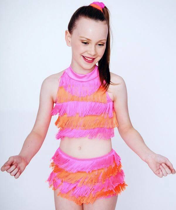 Stretch Fringing Flo Orange