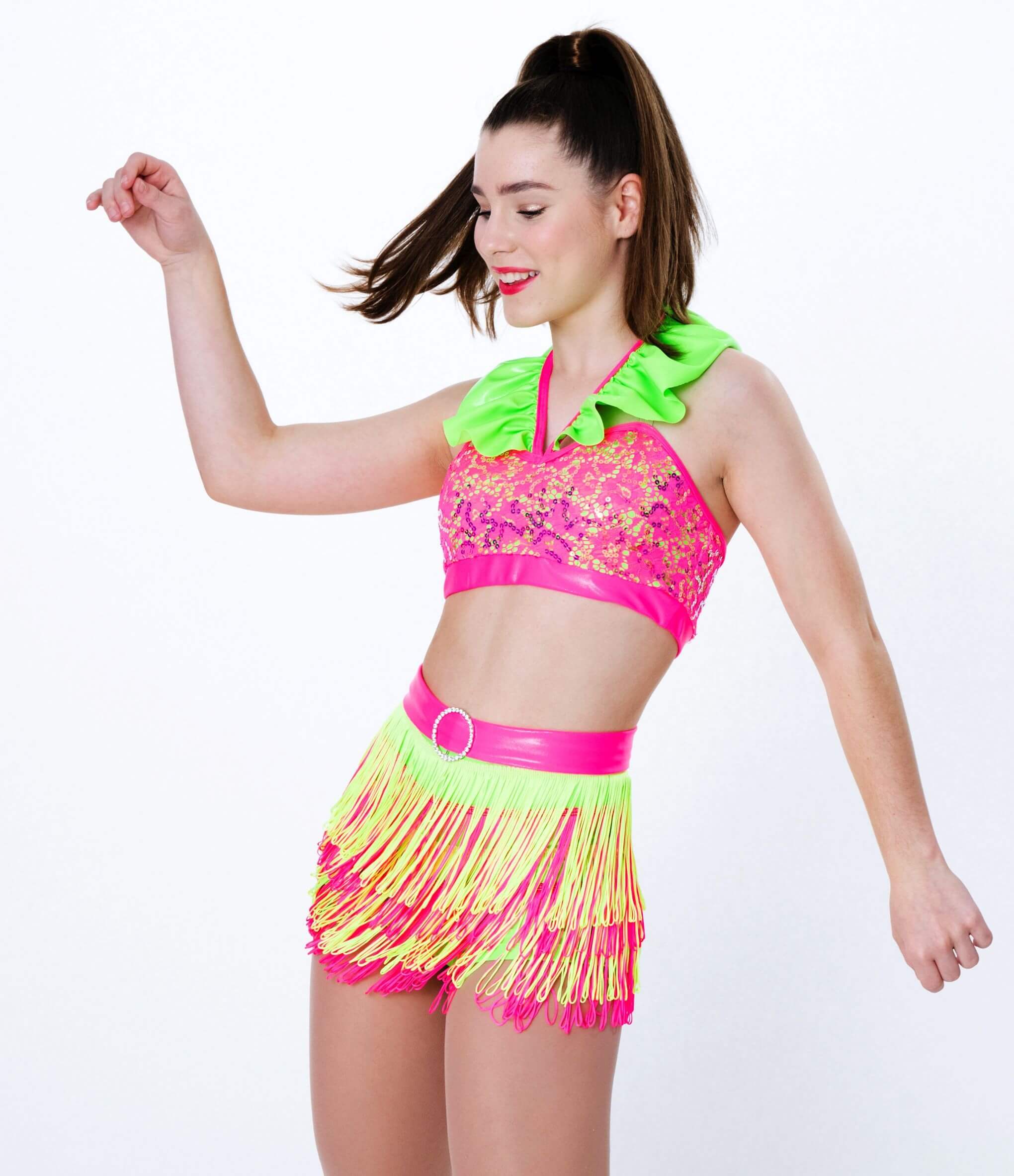 Stretch Fringing Lime