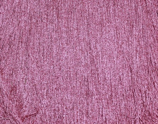 Stretch Fringing Metallic Pink