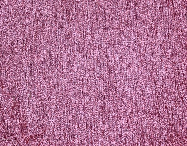 Stretch Fringing Metallic Pink