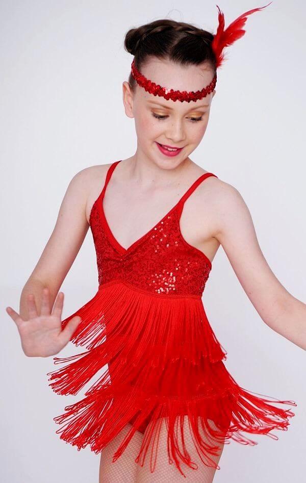 Stretch Fringing Red